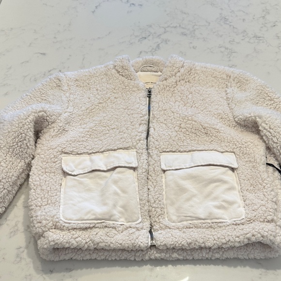 Lucky Brand Jackets & Blazers - Lucky Brand Off-White Sherpa Bomber Jacket